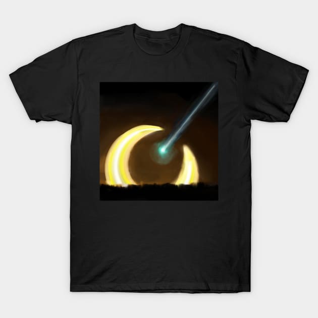 Moonshot at Moon Rise T-Shirt by laceylschmidt